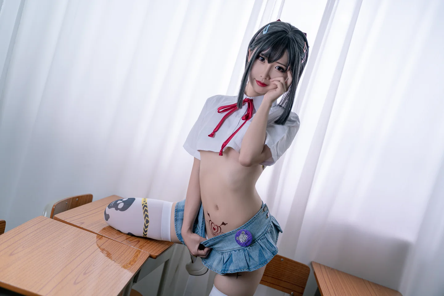 面饼仙儿 - 短校服胶带 [32P-475MB] tg@simisebaisi 【丝足阁】017.webp